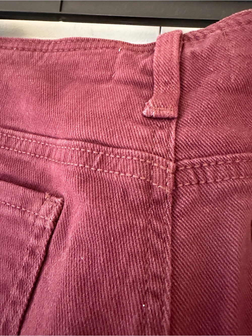 No Boundaries Women's Burgundy Wide Leg Jeans, sz XXL (20) - Picture 6 of 7